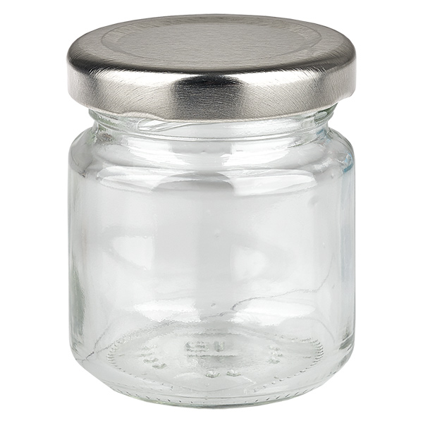 53ml Rundglas mit BasicSeal Deckel silber UNiTWIST