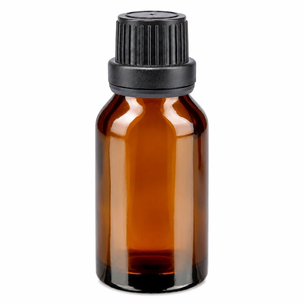 Apothekenflasche braun 15ml Tropfverschluss Giessring 2mm schwarz Originalitätsverschluss Apothekenflasche braun 15ml mit 2mm Tropfverschluss schwarz OV pharmazeutische Qualität