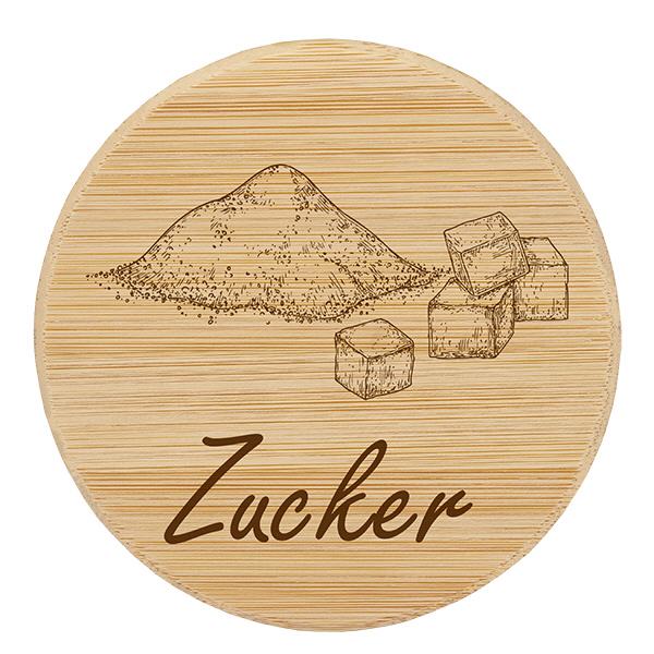 Holzdeckel "Zucker" für WECK RR100