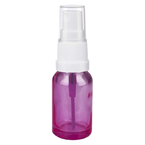 10ml Sprayflasche weiss/transparent Standard PurpleLine UT18/10