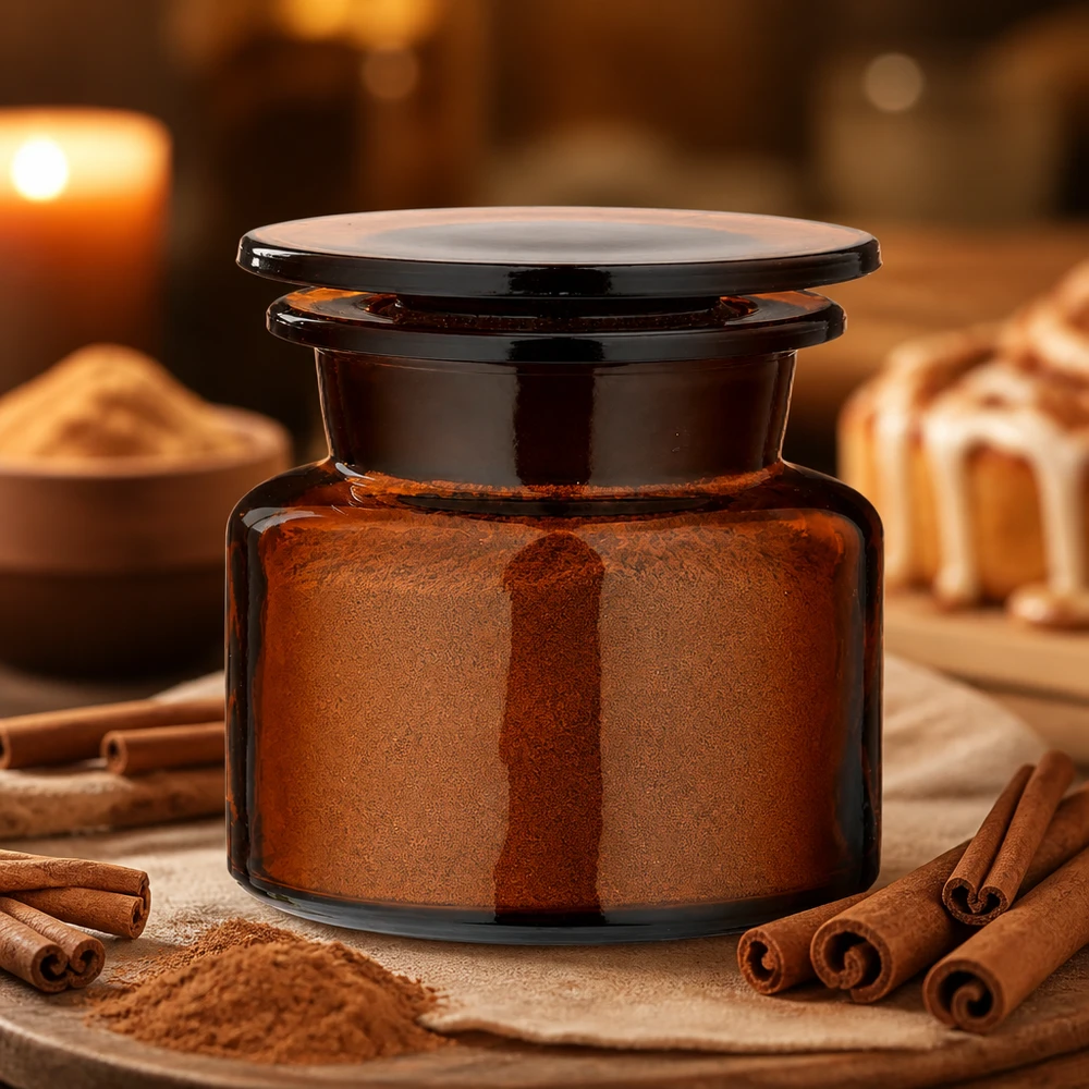 Flacone da farmacia a collo largo da 50 ml in vetro ambrato con tappo in vetro ermetico che preserva l'aroma delle spezie