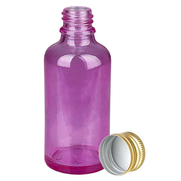 50ml Flasche 11mm Schraubverschluss Alu-Gold Standard PurpleLine. UT18/50