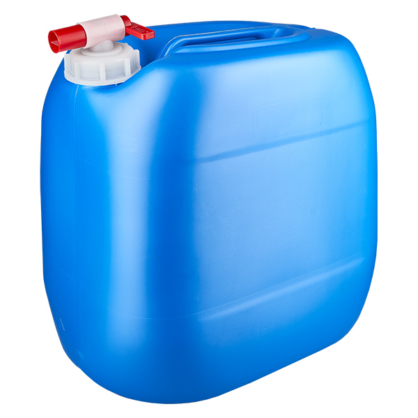 Tanica 30 litri blu con rubinetto di scarico Tanica 30 litri blu con rubinetto di scarico