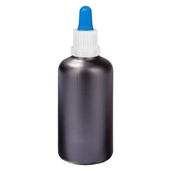 Flacone per pipette da 100 ml bianco/blu OV BlackL. UT18/100 Flacone per pipette da 100 ml bianco/blu OV BlackL. UT18/100