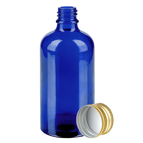 100ml Flasche 11mm Schraubverschluss Alu-Go Standard BlueLine UT18/100