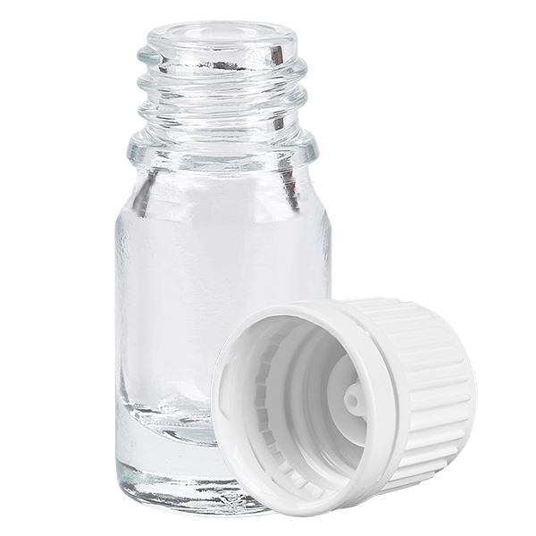 Bottiglia da 5ml 11mm SV bianco OV ClearLine UT18/5 Bottiglia da 5ml 11mm SV bianco OV ClearLine UT18/5