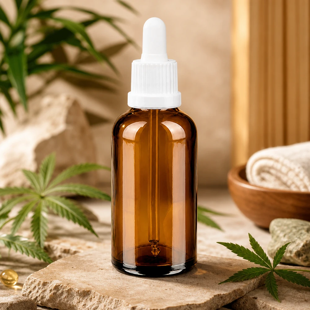 50ml Pipettenflasche weiß Originalitätsverschluss BrownLine UT18/50 Lichtschutz Pipettenflasche 50ml in Braunglas für langanhaltende Produktfrische