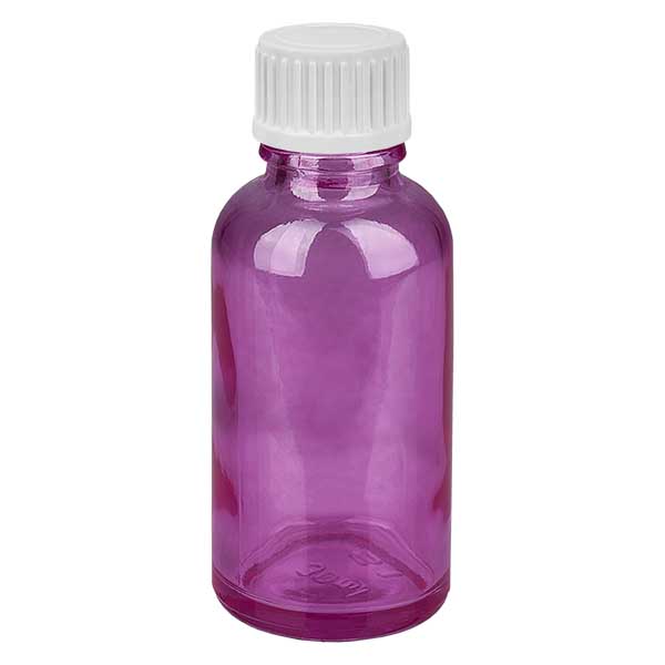 30ml (Globuli)Flasche.. 3mm Giessring weiß Standard PurpleLine. UT18/30