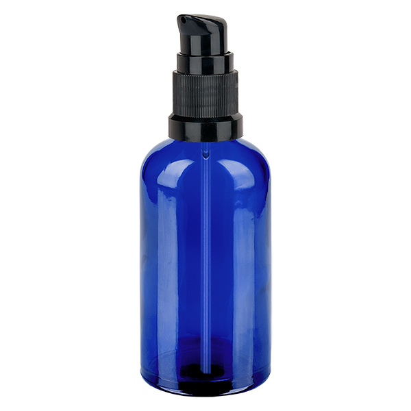 100ml Pumpflasche schwarz Standardverschluss BlueLine UT18/100