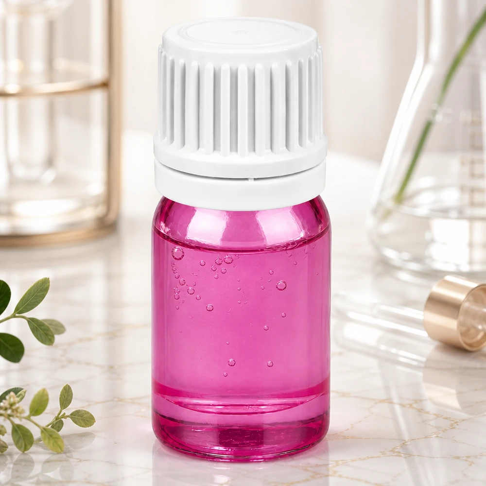 5ml Tropfflasche 0.7mm weiss Originalität Schraubverschlusserschluss PurpleLine UT18/5 Handliche 5ml Tropfflasche PurpleLine mit weißem Verschluss für mobile Beauty-Routinen unterwegs