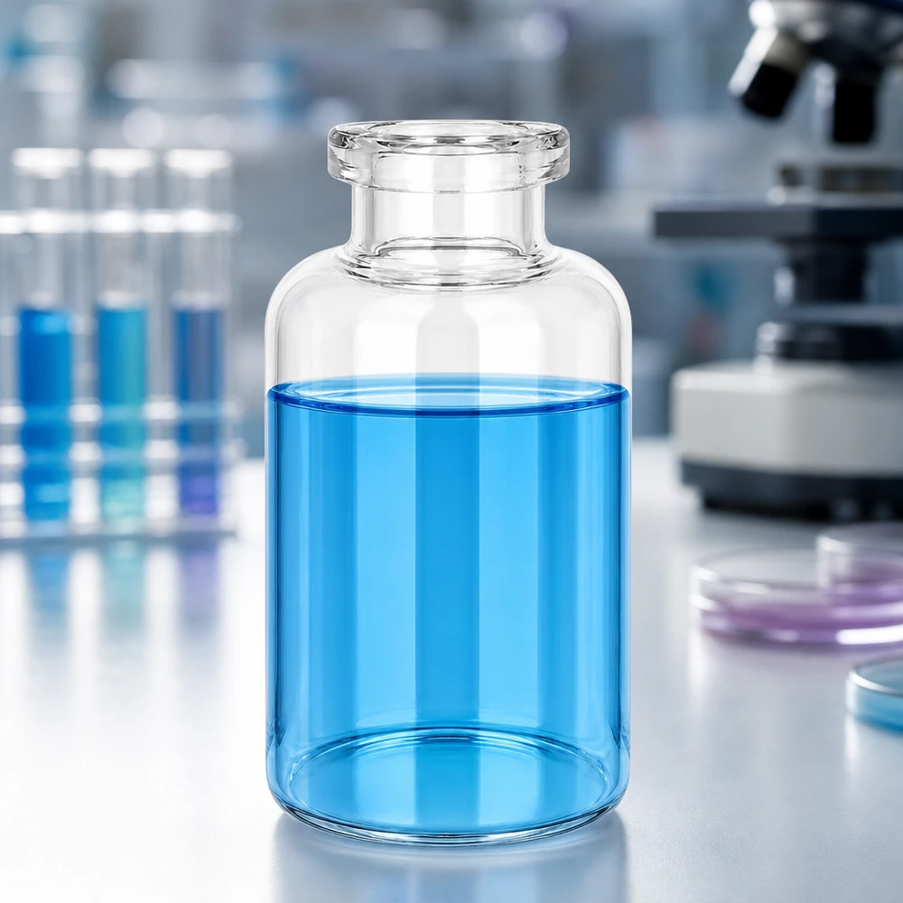 Injektionsflasche Klarglas 30ml Hochwertige Injektionsflasche Klarglas 30ml für Injektionslösungen in klinischer Laborumgebung