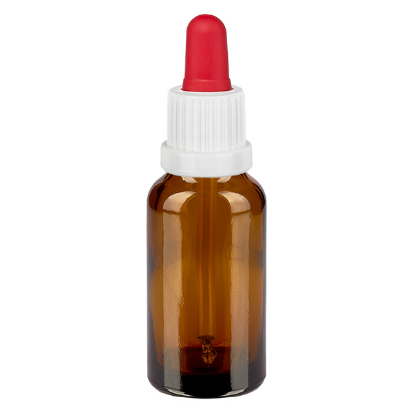 20ml flacon à pipette blanc/rouge OV BrownLine UT18/20