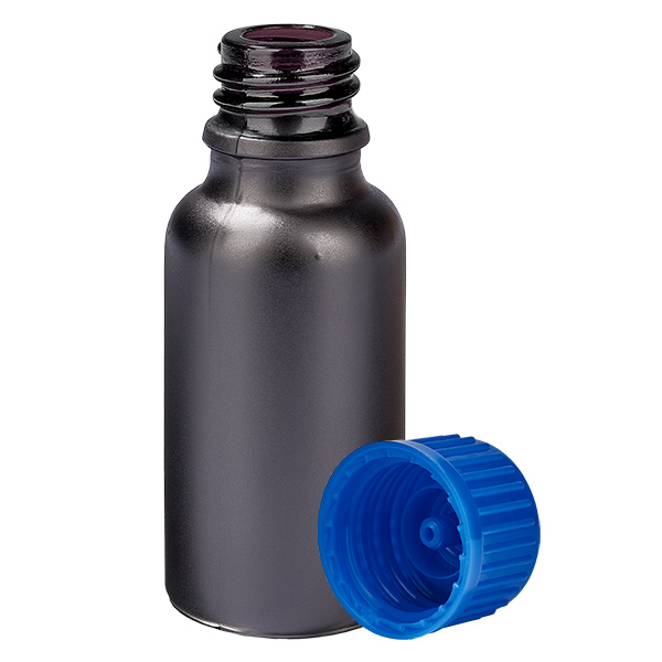20ml Flasche 11mm Schraubverschluss blau Standard BlackLine UT18/20