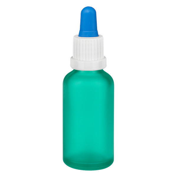 50ml Pipettenflasche weiß/blau Originalitätsverschluss GreenL. UT18/50