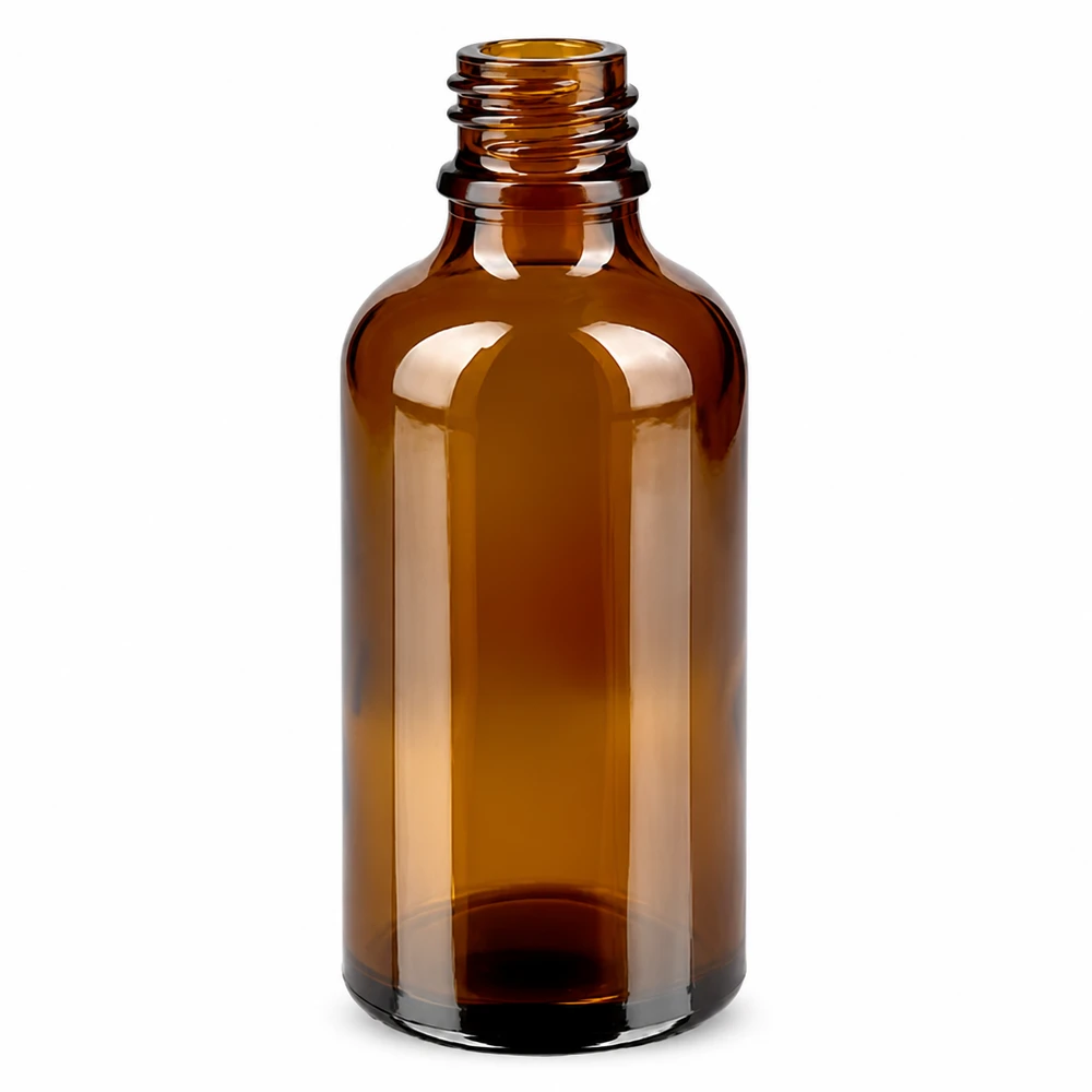 50ml Tropfflasche 0.7mm weiß Originalitätsverschluss BrownLine UT18/50 Hochwertige Tropfflasche 50ml aus UV-Schutzglas braun für sensitive Flüssigkeiten und Seren