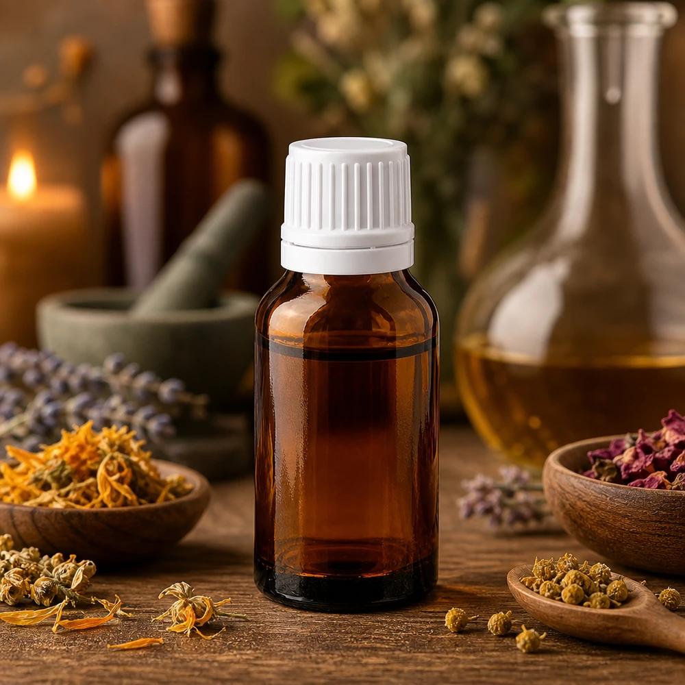 Apothekenflasche braun 30ml Schraubverschluss weiß Originalitätsverschluss Apothekerflasche 30ml Braunglas weißer Verschluss ideal für ätherische Öle und Tinkturen