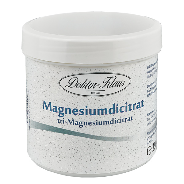 Dicitrato di tri-magnesio (anidro) 250g Doktor-Klaus Dicitrato di tri-magnesio (anidro) 250g Doktor-Klaus