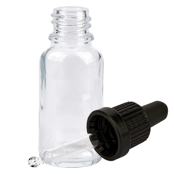 20ml Pipettenflasche schwarz Originalitätsverschluss ClearLine UT18/20