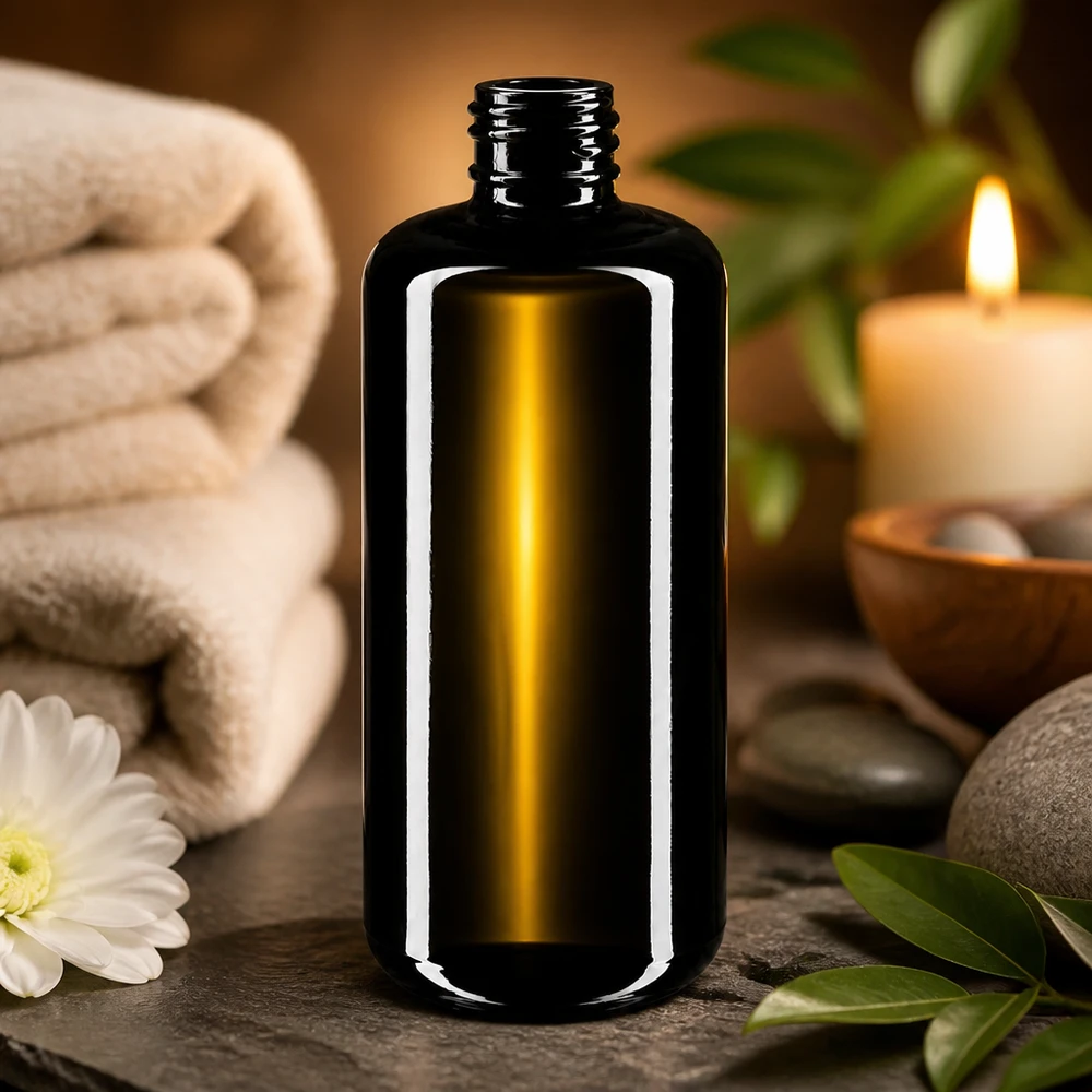 Violettglas Flasche 200ml 410/24 Kompakte 200ml Miron Glasflasche Draco ideal für Reisegrößen und portable Kosmetik Anwendungen