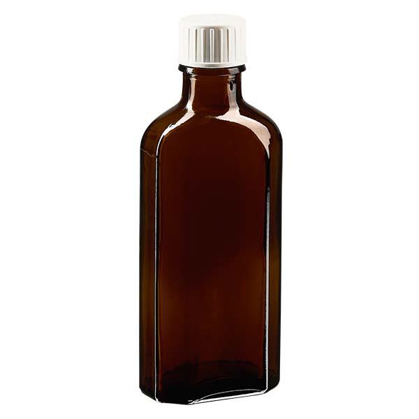 100 ml Meplat braun Schraubverschluss mit Giessring