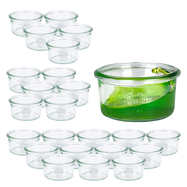 24er Set Weck Gläser 165ml Sturzglas
