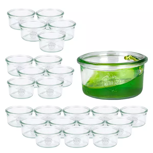 24er Set Weck Gläser 165ml Sturzglas