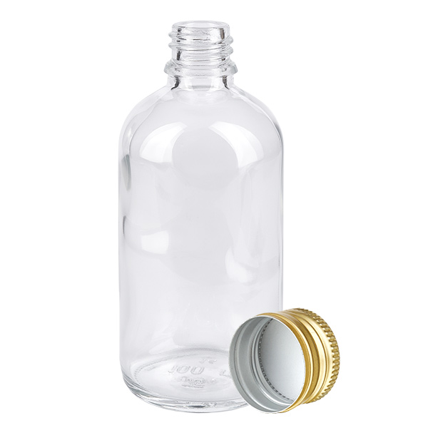 100ml Flasche 11mm Schraubverschluss Alu-Go. Standard ClearLine UT18/100