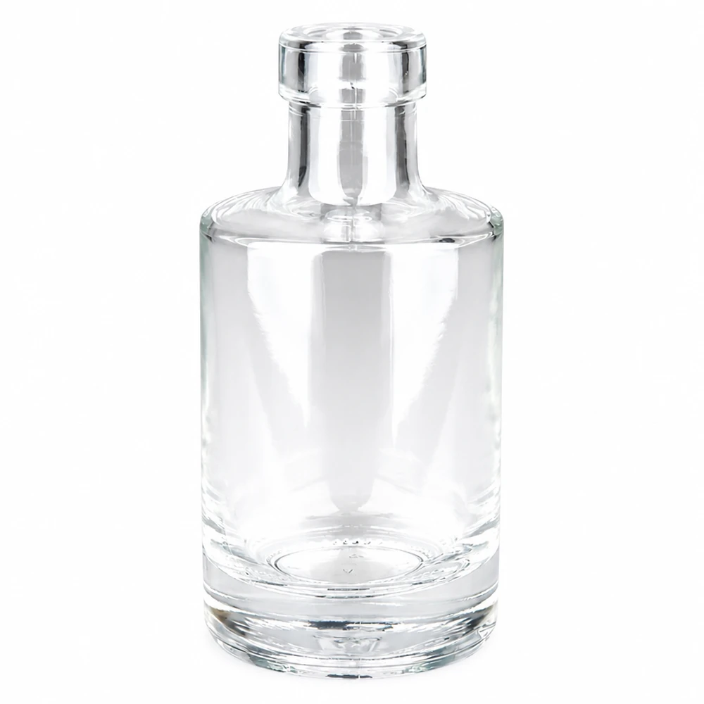 Bottiglia di vetro da 200 ml Marie senza tappo UNiTWIST trasparente vuota su sfondo bianco Product photo
