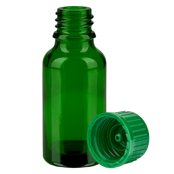 20ml Flasche 11mm Schraubverschluss grün Standard GreenLine UT18/20