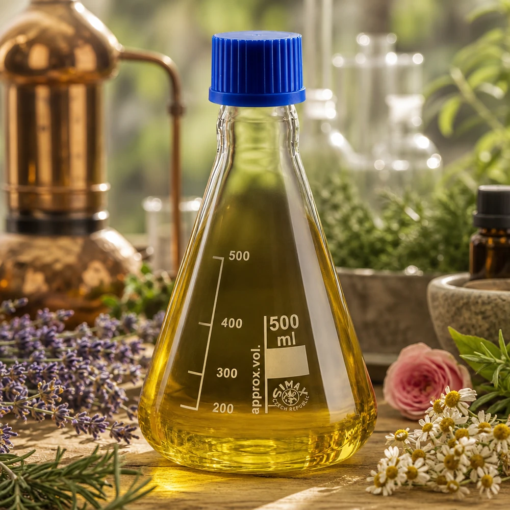 Erlenmeyer 500 ml col étroit, verre borosilicate avec filetage et bouchon Fioles erlenmeyer 500ml équipement de laboratoire professionnel pour la recherche et l'analyse
