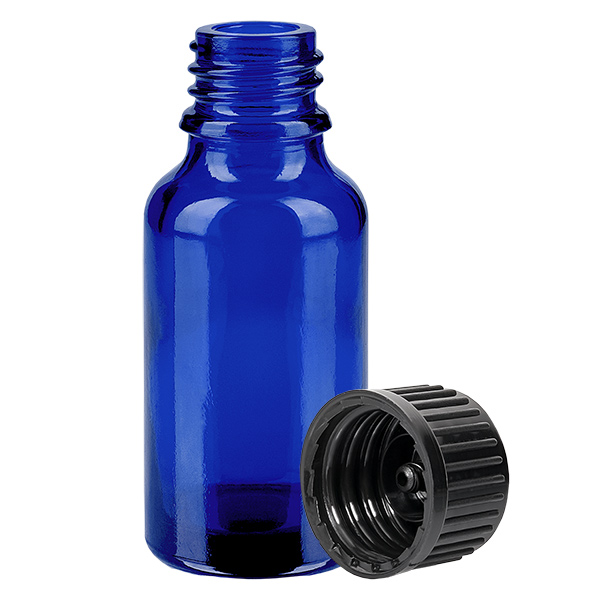 20ml Flasche 11mm Schraubverschluss schwarz Standard BlueLine UT18/20