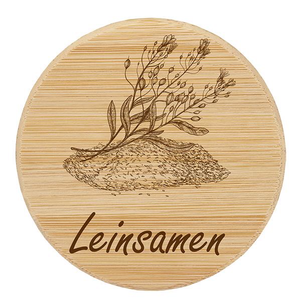 Holzdeckel "Leinsamen" für WECK RR100