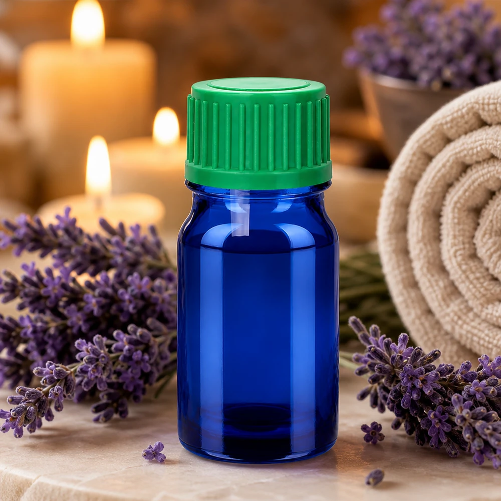 Flacone in vetro di alta qualità da 5 ml con contagocce per prodotti cosmetici e di naturopatia
