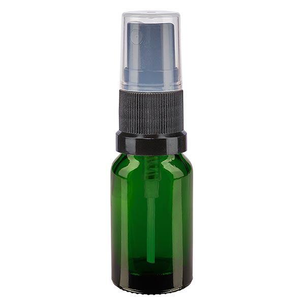 Bottiglia spray verde da 10 ml. STD nero/trasp. apoGlas Bottiglia spray verde da 10 ml. STD nero/trasp. apoGlas