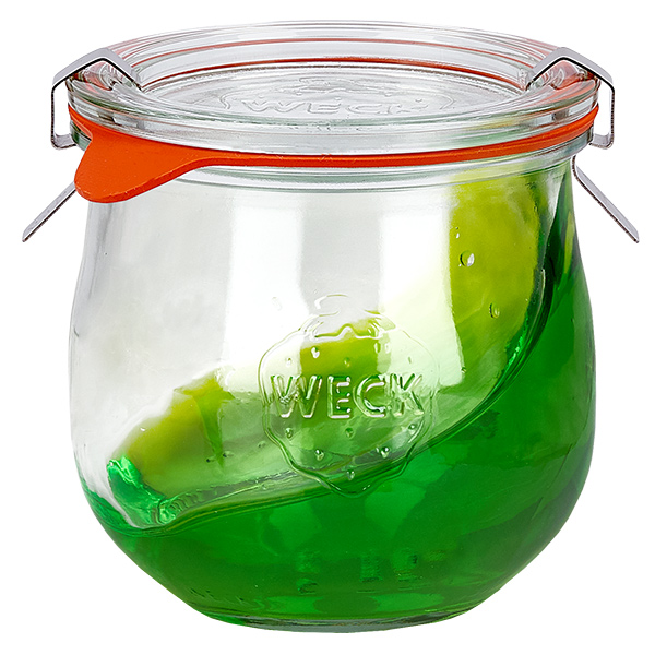 Set di 48 vasi Weck da 370 ml con 48 coperchi in vetro, 48 Set di 48 vasi Weck da 370 ml con 48 coperchi in vetro, 48