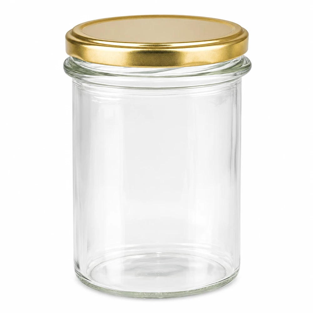 230ml Sturzglas mit BasicSeal Deckel gold UNiTWIST 230ml Sturzglas leer mit goldenem BasicSeal Deckel UNiTWIST für Marmelade und Honig