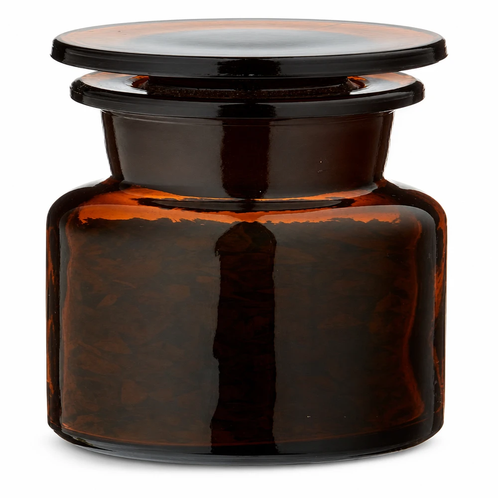 Idea barattolo per spezie: bottiglia da speziale 50 ml in vetro ambrato a collo largo Vasetto compatto per spezie in vetro ambrato da 50 ml con ampia apertura e tappo