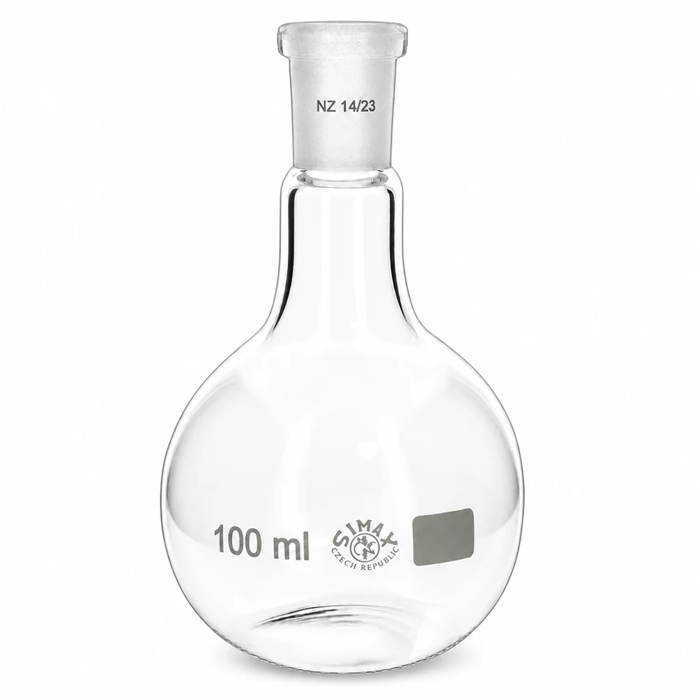 Stehkolben 100ml mit Normschliff (14/23) Kleiner Stehkolben 100ml Fassungsvermögen ideal für Mikrochemie und Analysen