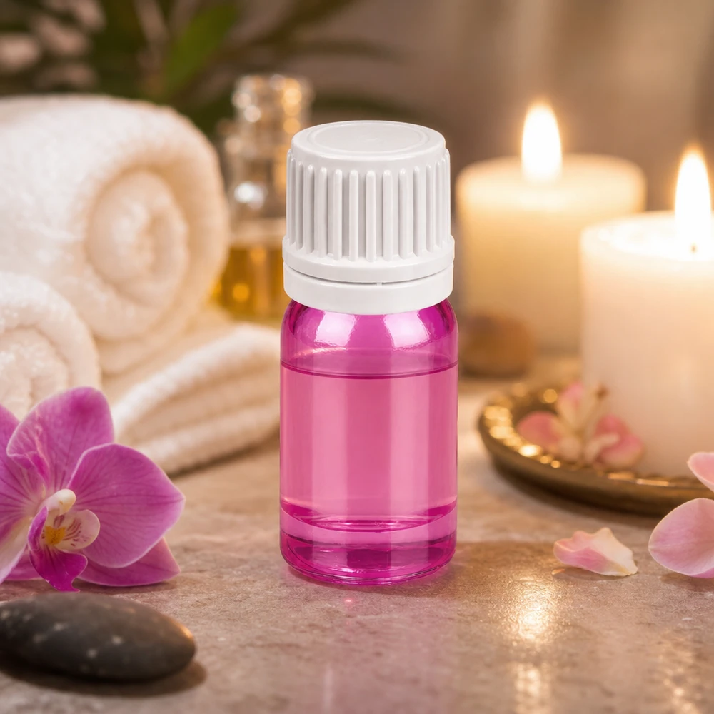 5ml Tropfflasche 0.7mm weiss Originalität Schraubverschlusserschluss PurpleLine UT18/5 Violette Glasflasche mit weißem Schraubverschluss 5ml ideal für Reisegrößen und Parfümproben