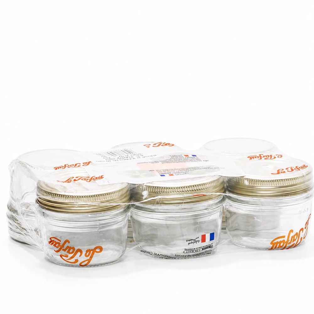 Le Parfait® Familia Wiss 200 g Ø82 mm vaso Bicchieri Familia Wiss da 245 ml con sistema di coperchi a 2 pezzi Barattoli per conserve Le Parfait, set di 6 pezzi