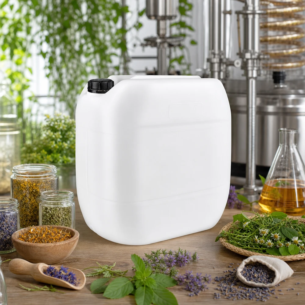 Kanister 30 Liter mit Schraubverschluss Originalitätsverschluss Weithalskanister 30 Liter mit Originalverschluss für die Naturkosmetik- und Kräuterherstellung