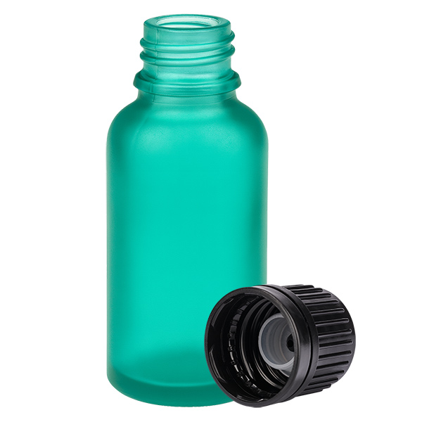 30ml Globuliflasche 3mm Giessring schwarz Originalitätsverschluss GreenL. UT18/30