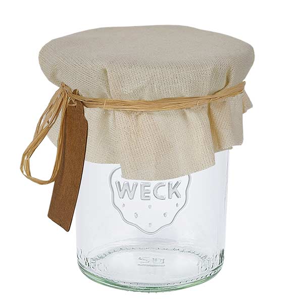 Stoff Schmuckdeckchen creme ø13cm rund