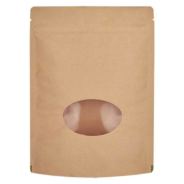 Sacchetto in carta kraft da 250g 160x230mm con finestra Sacchetto in carta kraft da 250g 160x230mm con finestra