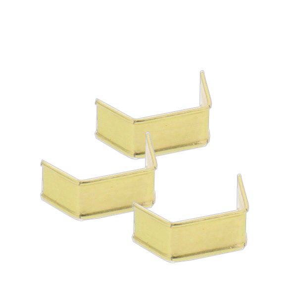 100 confezioni di U-clip a nastro 33 mm oro 100 confezioni di U-clip a nastro 33 mm oro