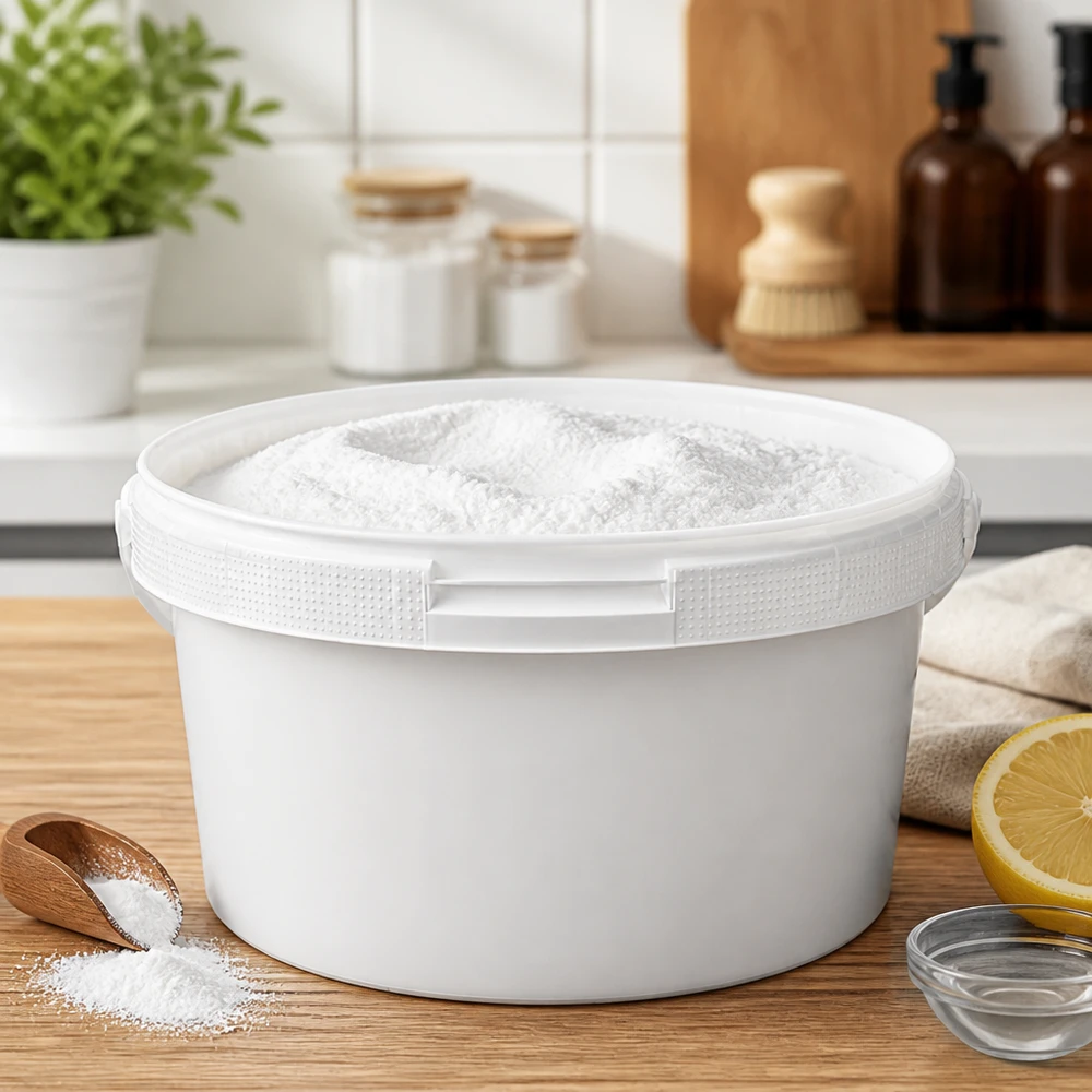 Eimer 3.5L aus weißem Kunststoff Polypropylen ohne Deckel Kleiner Kunststoffeimer 3,5L in Weiß für Haushalt und Küche vielseitig einsetzbar