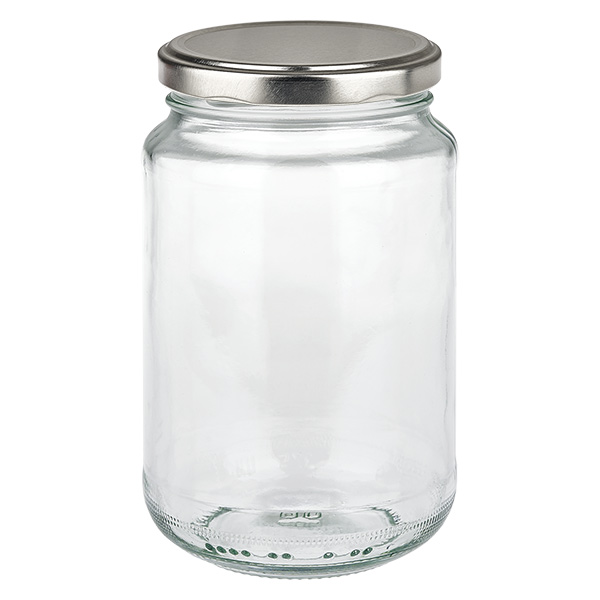 375ml Rundglas mit BasicSeal Deckel silber UNiTWIST