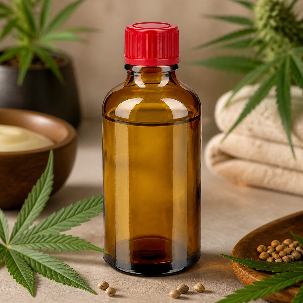 Flacon de laboratoire robuste de 50 ml en verre borosilicaté brun avec bouchon compte-gouttes pratique