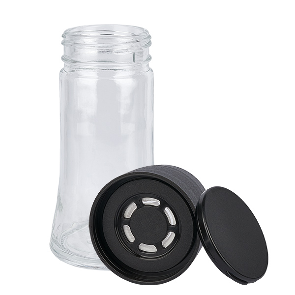 Barattolo per sale e spezie da 95 ml con macinino (a grana grossa), nero Barattolo per sale e spezie da 95 ml con macinino (a grana grossa), nero