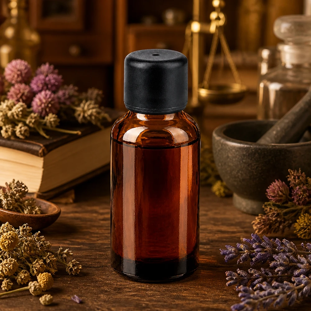30ml Flasche 6mm Schraubverschluss schwarz Standard BrownLine UT18/30 Wiederverwendbare 30ml Glasflasche braun mit schwarzem Verschluss für nachhaltige Kosmetik